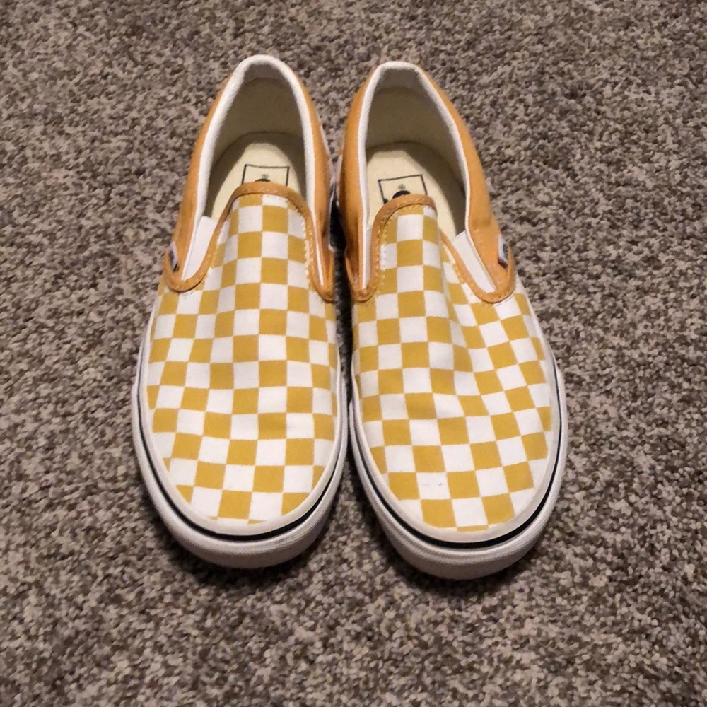Yellow vans.